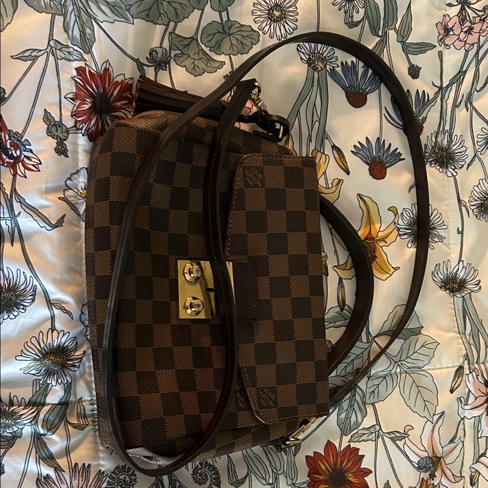 Louis Vuitton Brown Checkered Crossbody Bag